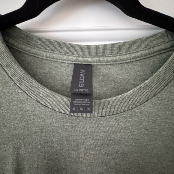 Honeymoon Matching Olive T-Shirt with Palm Design - Picture 3 of 4